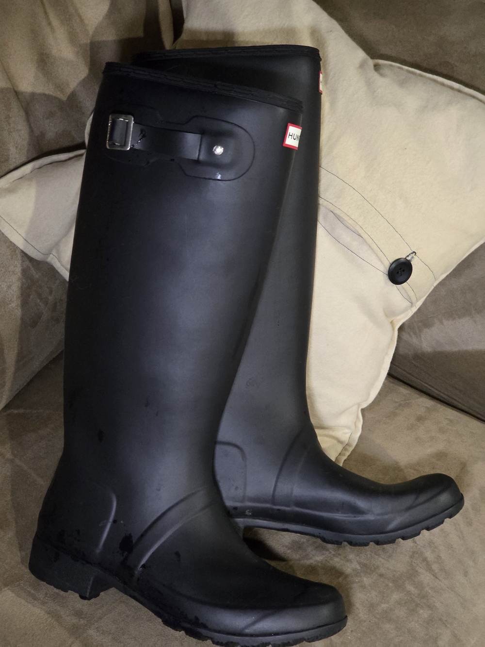 Hunter Men’s Black Tall Rain & Snow Boots